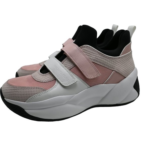 Michael Kors KEELEY Mixed-Media Trainers - Picture 1 of 6